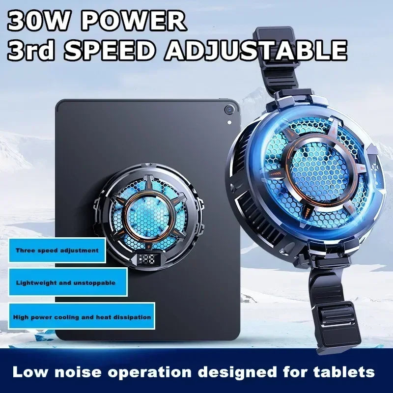 CX05 3-Speed Tablet Cooling Fan – Semiconductor Radiator for iPad & Android