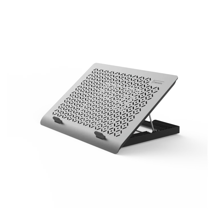 Adjustable 11–17.3" Laptop Cooling Pad - Foldable Metal Cooler with USB Fan