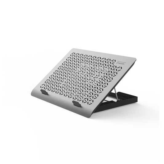 Adjustable 11–17.3" Laptop Cooling Pad - Foldable Metal Cooler with USB Fan